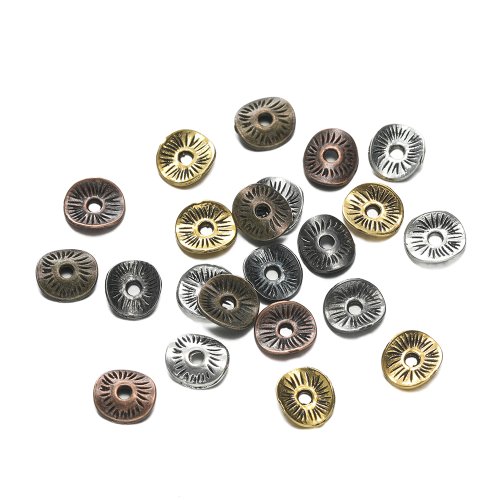 Imagen de Cuentas Espaciadoras de Bronce Antiguo para Joyería DIY