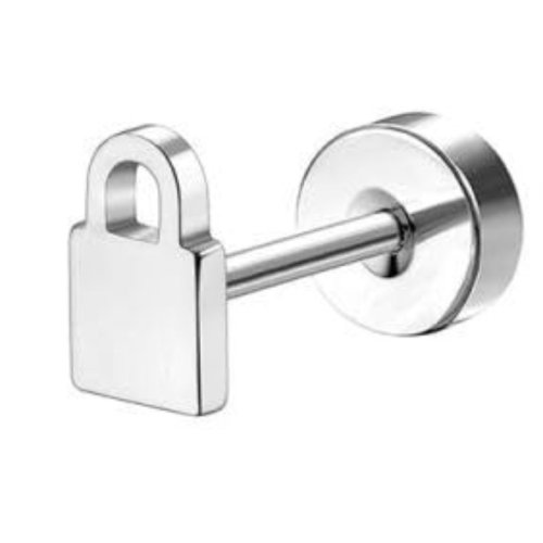 Imagen de Bobisty, 1 pieza, pendientes para orejas sensibles, pendientes quirúrgicos de acero inoxidable para ...