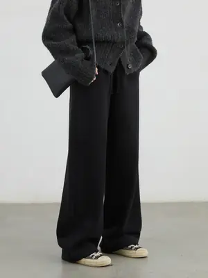 Image de Pantalon de Survêtement Femme Taille Haute Élastique - Automne/Hiver 2024