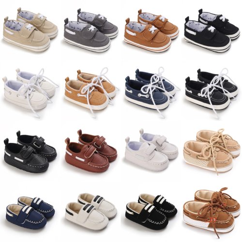 Image of Soft Sole Baby Shoes for Newborns and Toddlers – Anti-Slip Moccasins for Boys and Girls, Perfect for Baptism, First Walkers, and Crib Use