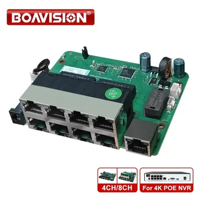 Image de Commutateur PoE 8 Ports 4K NVR pour Sécurité CCTV