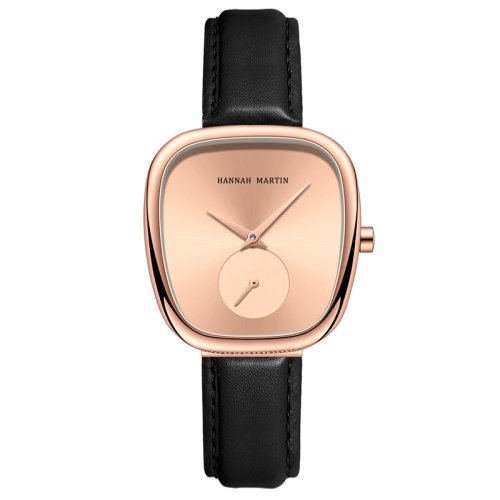 Imagen de HANNAH MARTIN marca Original de lujo reloj de mujer de oro rosa moda de acero inoxidable movimiento ...