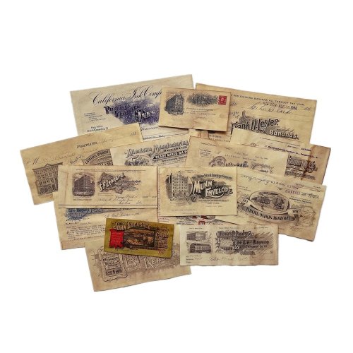 Bild von Kaffee-Gefärbtes Papier mit Blumenmotiven – Kreatives Scrapbooking-Material