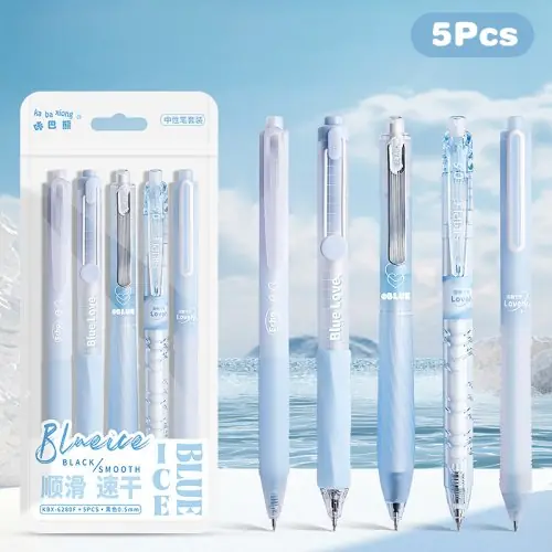 Image de Stylos Gel Mignons Melon - Lot de 5