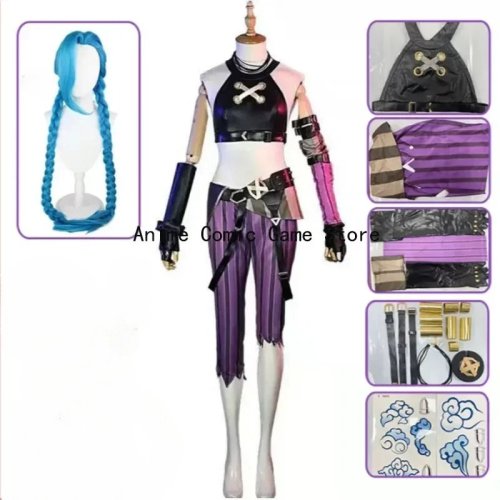 Immagine di Costume Jinx Arcane: Look Sexy e Divertente per Cosplay