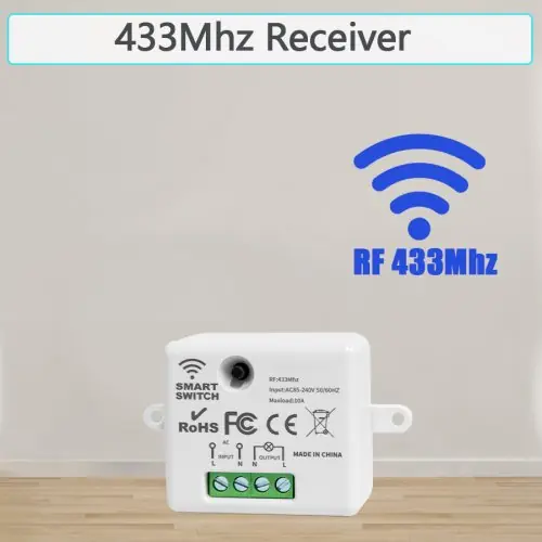 Image de Interrupteur mural sans fil RF 433MHz - Contrôle à distance pour LED