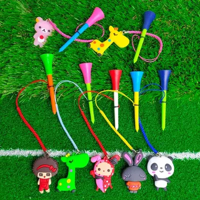 Image de Tees de Golf en Caoutchouc avec Corde Dessin Animé - Lot de 10