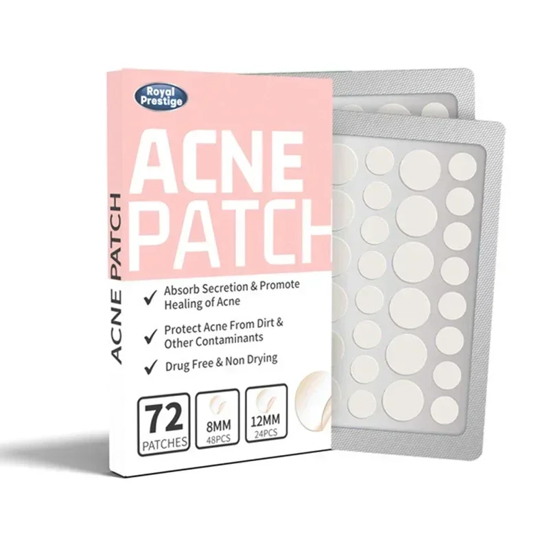 Bild von 72-720Pcs Unsichtbare Akne Patches Entfernung Pickel Anti-Akne Hydrokolloid Patches Flecken Marks Concealer Reparatur Aufkleber Wasserdicht