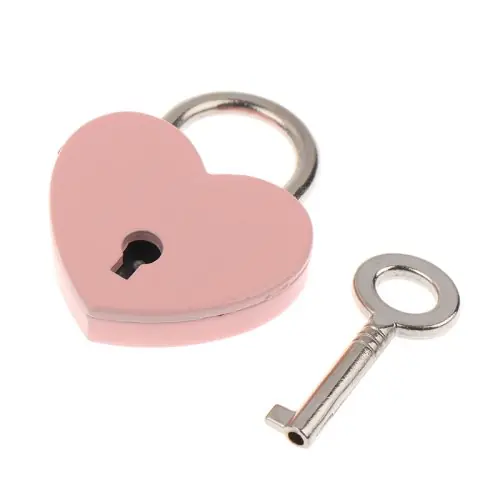 Image de Cadenas Coeur - Serrure à Clé pour Bagages & Cadeaux Romantiques