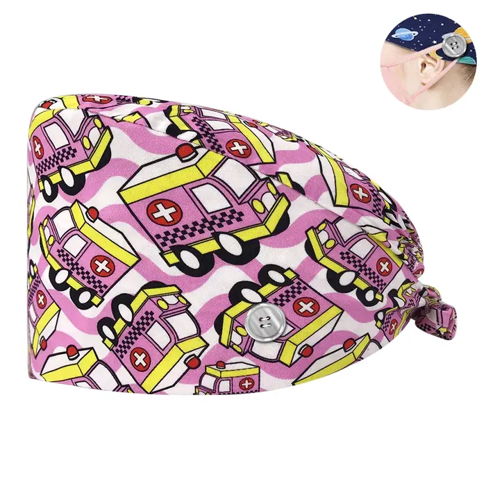 Image de Chapeau Infirmière Multicolore - Style Moderne & Réglable