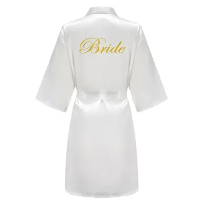 Image de Peignoir Mariée Satin Soie - Élégance & Confort