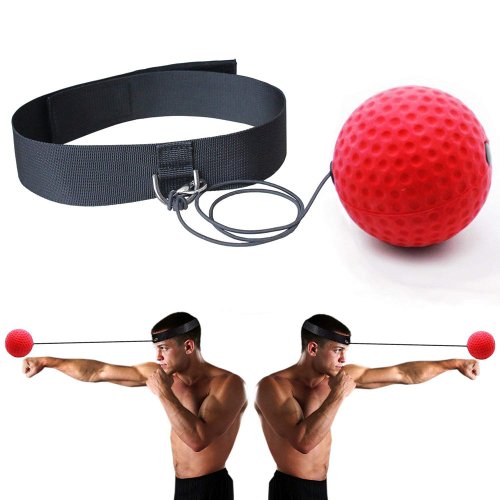 Zdjęcie Boks Magiczna piłka Trening prędkości refleksyjnej z opaską na głowę Piłki bokserskie Koordynacja ręka-oko Fitness Artykuły do ​​sztuk walki