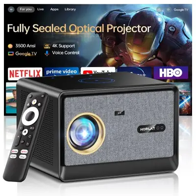 Image de Projecteur 4K UHD 50000 Lumens - Google TV & WiFi 6