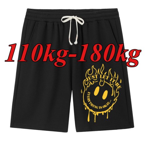 Afbeelding van Herenshort Plus Size 6XL-7XL - Casual Grafische Gymshorts met Rekbare Stof, Sneldrogend en Ademend voor Zomer, Strand en Sport