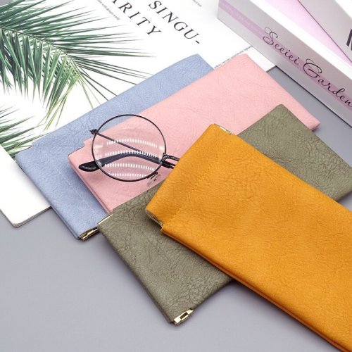 Imagen de Bolsa para Gafas con Cierre Automático y Placa Elástica – Funda de Almacenamiento Compacta para Gafas de Sol y de Vista, Ideal para Hombres y Mujeres