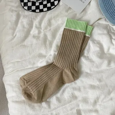 Image de Chaussettes Kawaii Blanches - Style Harajuku Doux et Ventilé