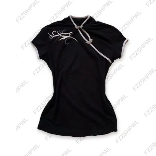 Image de T-Shirt Harajuku Style Chinois - Look Punk Y2K Mignon