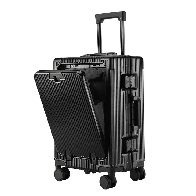 Imagen de Maleta de Viaje con Ruedas para Portátil con Apertura Frontal, Estructura de Aluminio, Diseño Moderno y Resistente para Profesionales en Movimiento