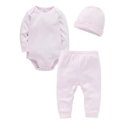 Image de Ensemble Bébé 3 Pièces Coton - Barbotteuse + Pantalon + Chapeau