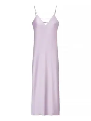 Image de Robe Longue Plissée Élégante avec Lacets
