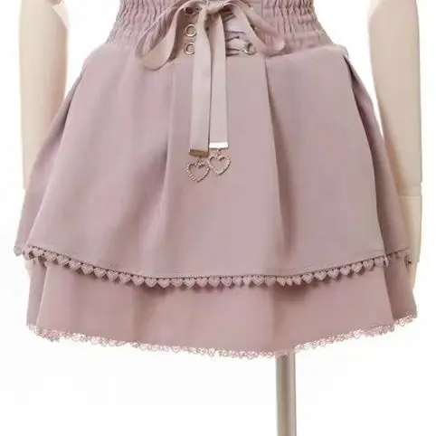 Image de Jupe Mini Haute Taille Volants Style Y2K