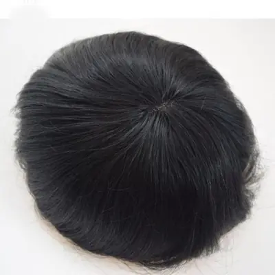 Image de Perruque Toupet Homme Blond Clair - Cheveux Naturels & Respirant