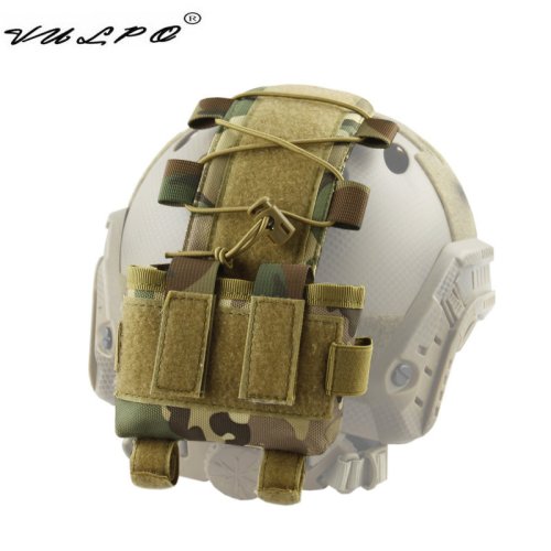 Image of Vulpo Tactical Helmet Battery Pouch MK2 - Lightweight Counterweight Pack with Secure Battery Storage for Airsoft, Hunting, and Outdoor Tactical Gear