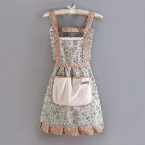 Image de Tablier de Cuisine Fleuri pour Femme - Pratique & Élégant