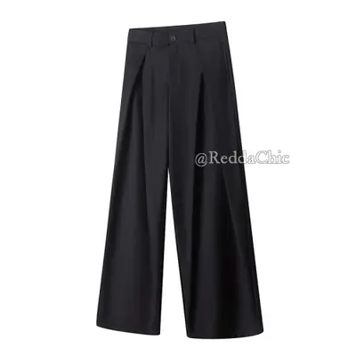 Image de Pantalon Homme Noir Clean Fit - Style Minimaliste & Décontracté
