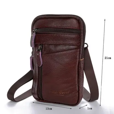 Image de Sac Banane Homme Cuir Vintage - Style Urbain & Pratique