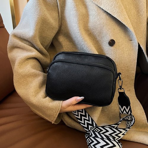 Zdjęcie Elegancka torba damska w stylu retro – prosta, modna i praktyczna torba na ramię z małą kwadratową torebką dla kobiet senior