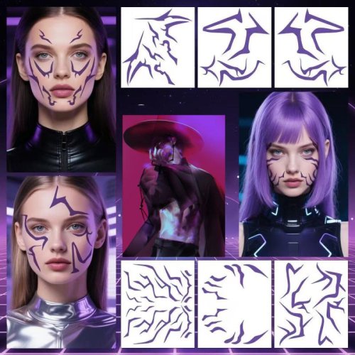 Immagine di Tatuaggi Temporanei Rumi Kang - Set da 6 Pezzi per Cosplay Kpop