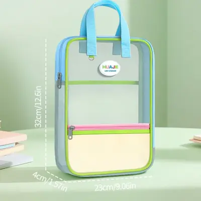 Image de Sac de Classement Portable pour Étudiants - Organisateur Scolaire Coloré
