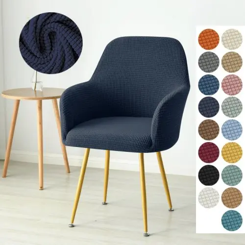 Image de Housse de Fauteuil Élastique Polaire - Design Élégant & Réglable