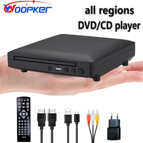 Zdjęcie Mini Odtwarzacz DVD HD z HDMI i RCA – 1080p, USB, Pamięć Przerwania