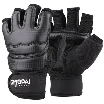 Image de Gants de Combat Demi-Doigt - Protection MMA, Taekwondo & Boxe