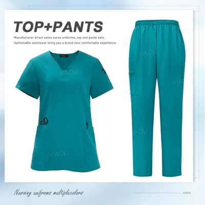Image de Uniforme Médical Femme - Tenue de Soins Professionnelle