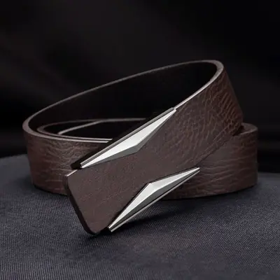 Image de Ceinture Taille Shaper en Cuir Véritable - Design Luxe Unisexe