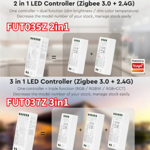 Bild von Zigbee LED-Streifen mit Tuya-Controller – Farbwechsel & CCT