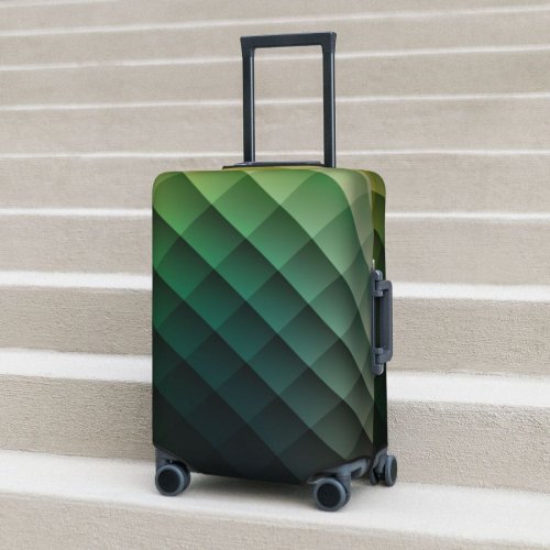Afbeelding van Stijlvolle Ruit Print Kofferhoes - Geometrisch Ontwerp