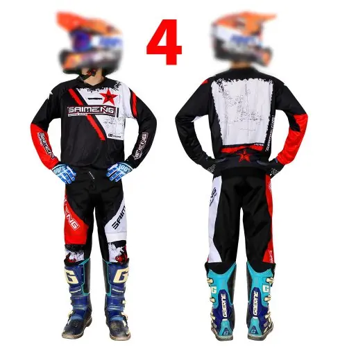Image de Combinaison Motocross Enfant - Tenue de Course MX pour Garçon et Fille
