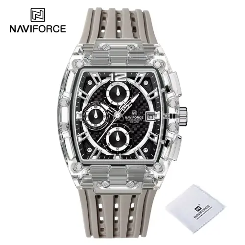 Image de Montre Homme Sportive Naviforce - Chronographe Étanche & Silicone