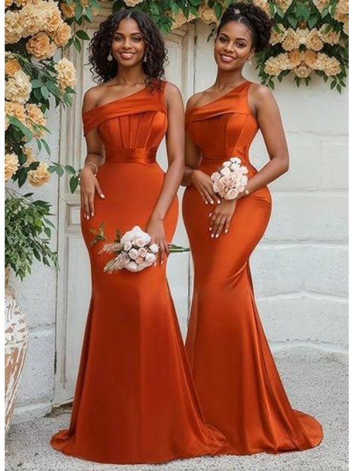 Bild von Elegantes Meerjungfrau-Kleid mit einer Schulter