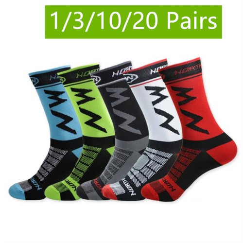 Imagen de /3/10/20 pares de calcetines deportivos transpirables de alta calidad adecuados para correr, ciclismo de montaña y deportes al aire libre