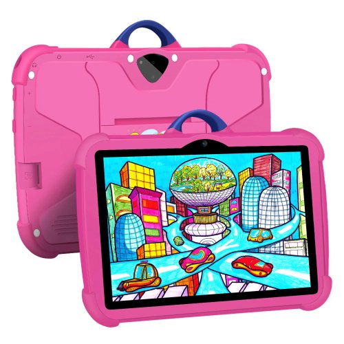 Afbeelding van Nieuwe Cartoon Patroon Kids Tablet 7.0 Inch Quad Core 4GB RAM 64GB ROM Android 13 Leren onderwijs Games Tabletten Kinderen Geschenken