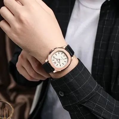 Image de Bracelet Montre Homme Cuir Élégant