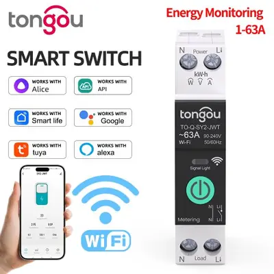 Image de Disjoncteur Intelligent WiFi Tuya - Contrôle à Distance & Protection