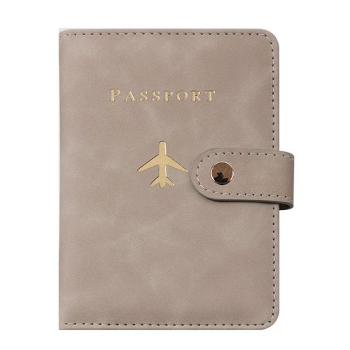Imagen de Estuche para pasaporte con patrón de cuero Vintage, soporte para pasaporte para mujer y hombre, orga...