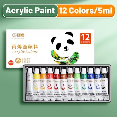 Image de Kit Peinture Acrylique Portable - 12 à 24 Couleurs