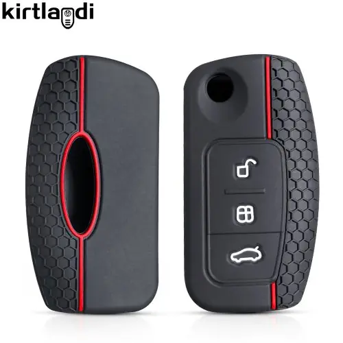 Image de Étui Silicone Clé Voiture Ford - Protection Élégante & Durable